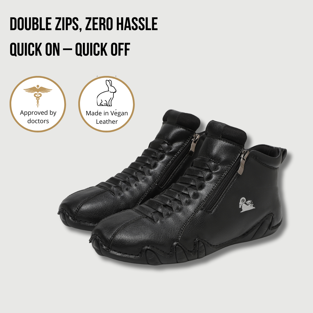 VogBeck 2.0 – Scarpe Ortopediche Traspiranti a Doppia Zip Comfort 